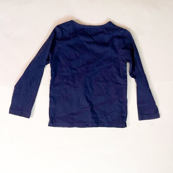 Mini Boden Blue Butterfly Felt Applique Tee, Size 2/3 - Picture 3 of 5